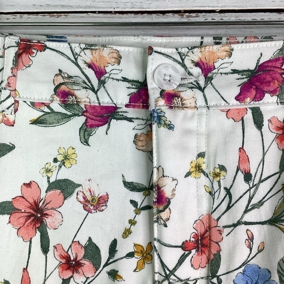 ST JHON’S BAY‎ PLUS SIZE 14 BOTANICAL FLORAL CAPRI PANTS SPRING EASTER SUMMER - Picture 6 of 13